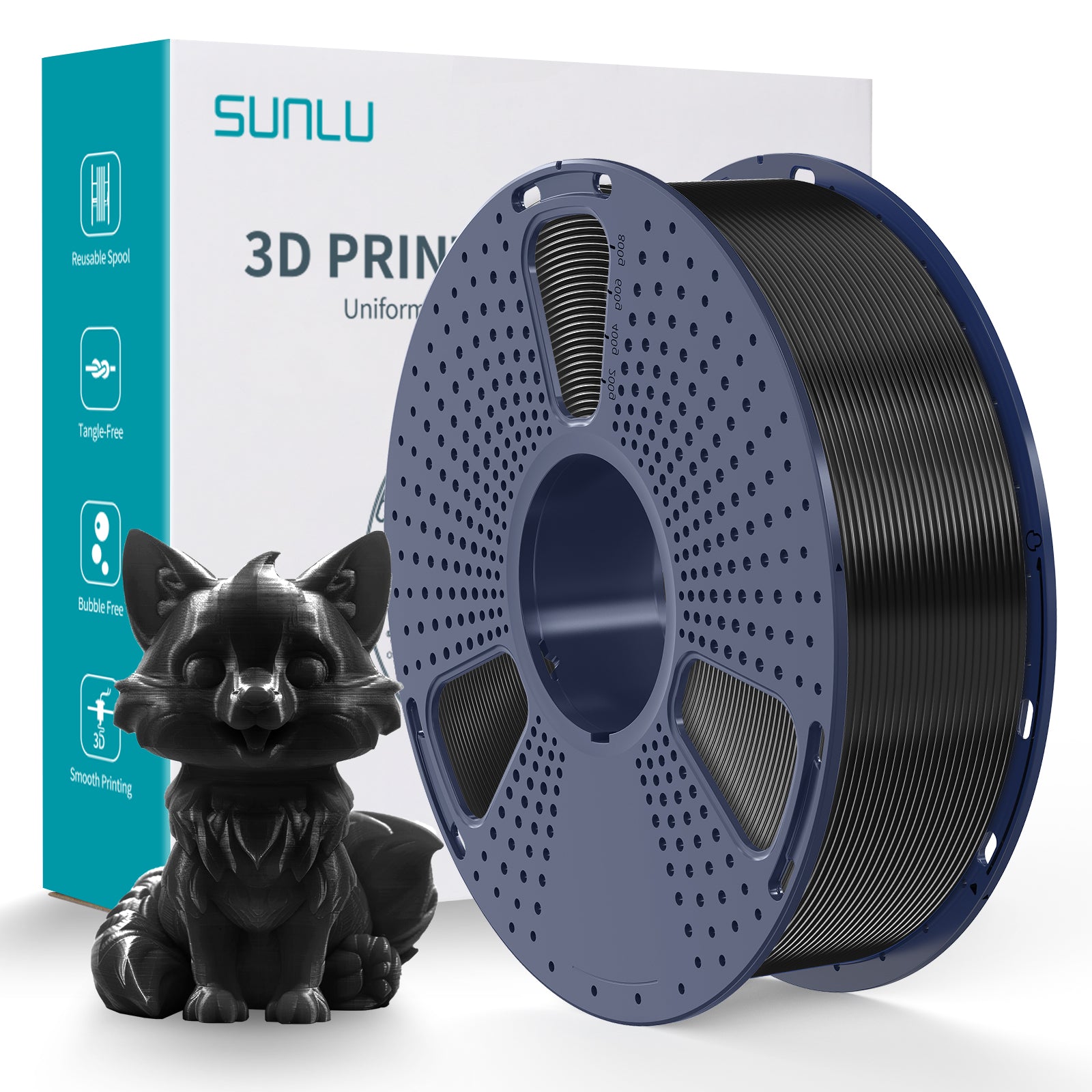 Sunlu PETG Black 1kg — Coming Soon