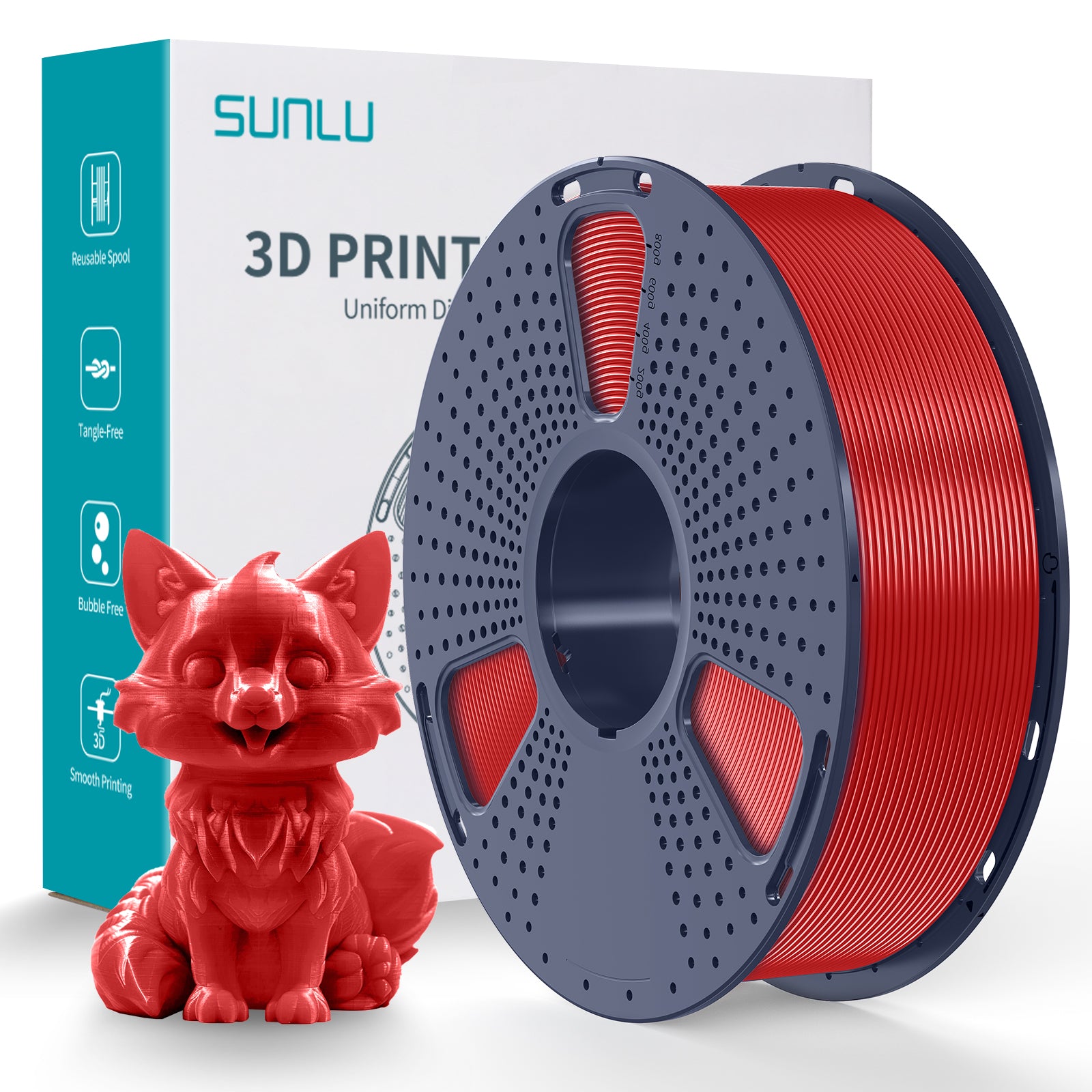 Sunlu PETG Red 1kg — Coming Soon