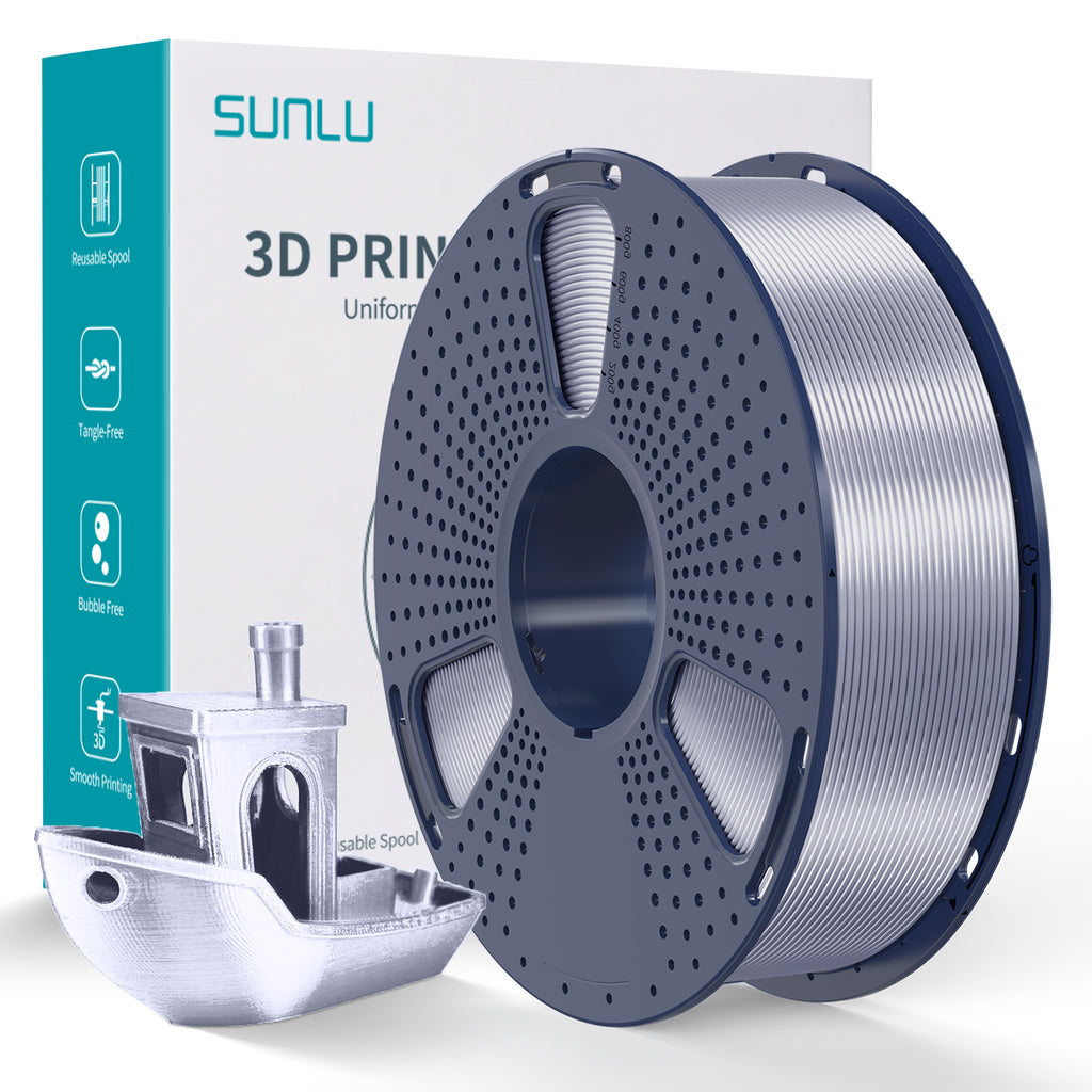 Sunlu Silk PLA+ Silver 1kg — Coming Soon