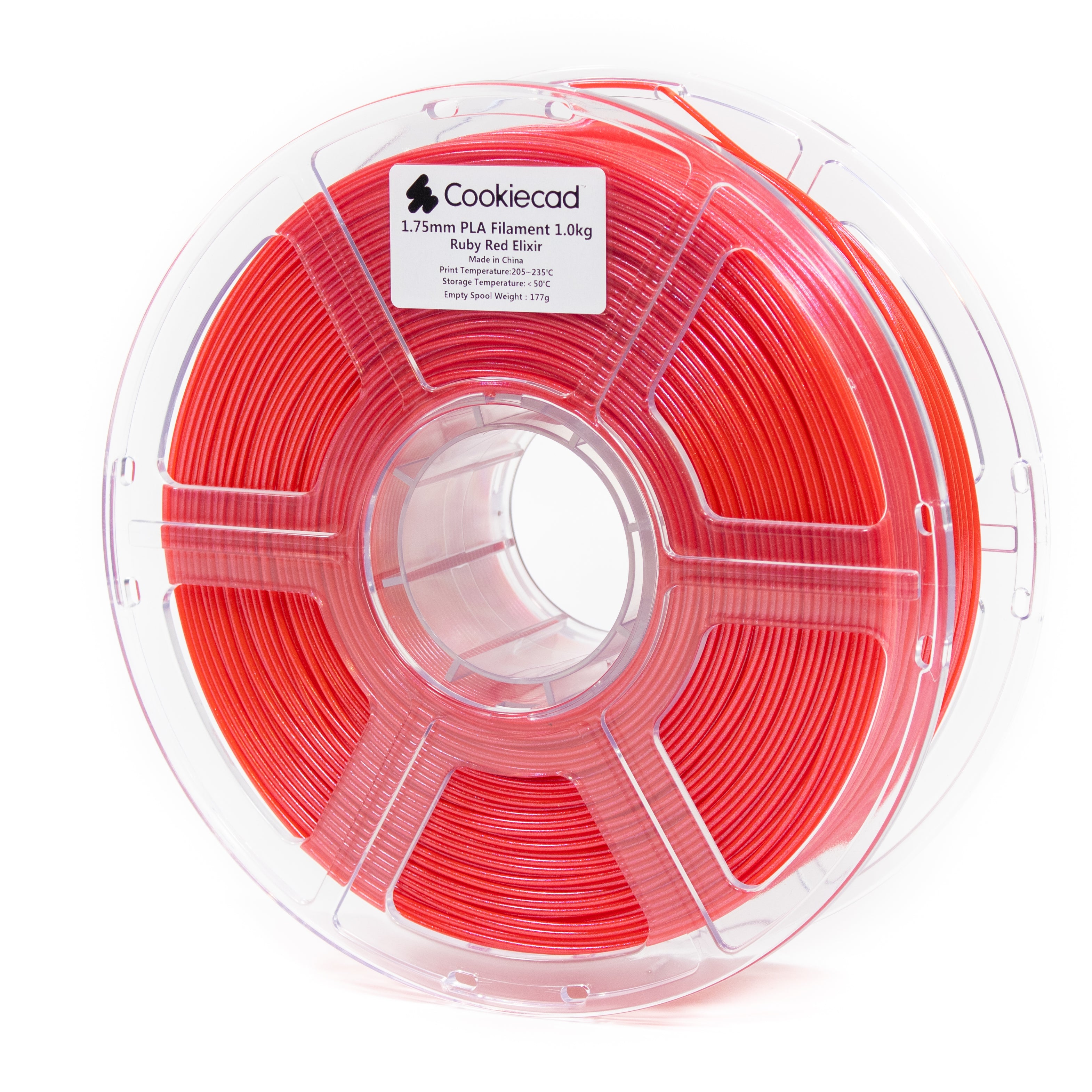 CookieCad Ruby Red Elixir PLA Filament 1kg