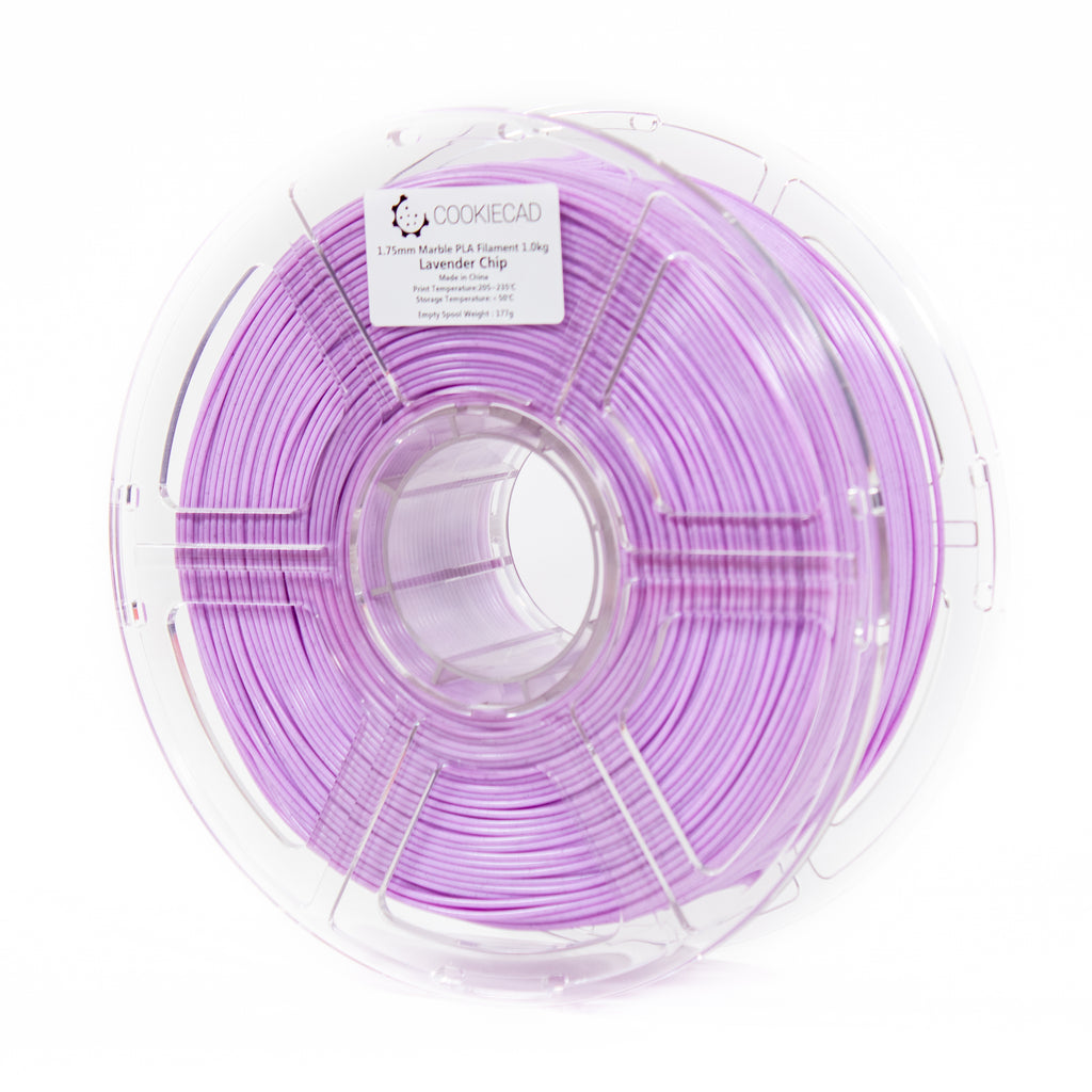 CookieCad Lavender Chip Marble PLA Filament 1kg