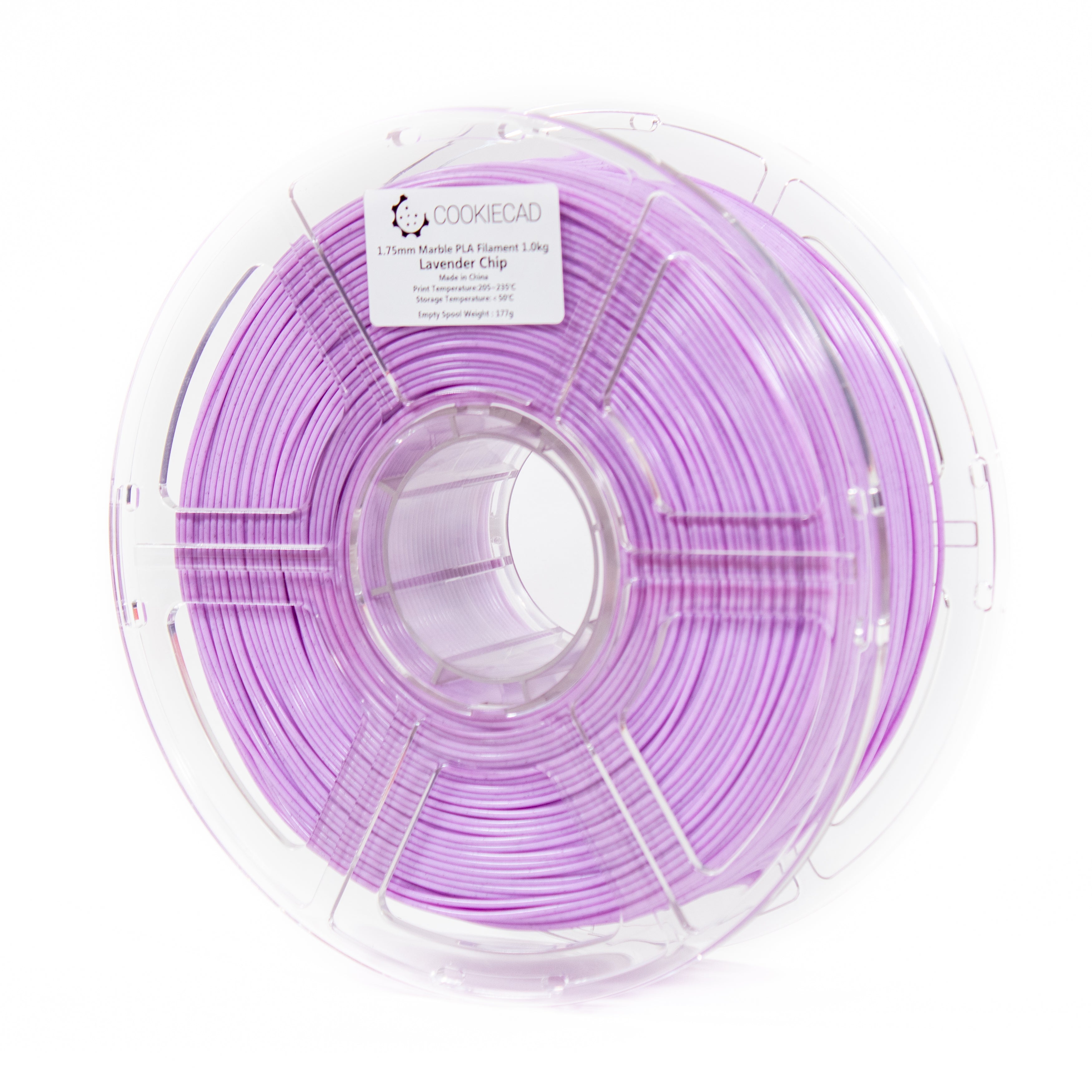 CookieCad Lavender Chip Marble PLA Filament 1kg