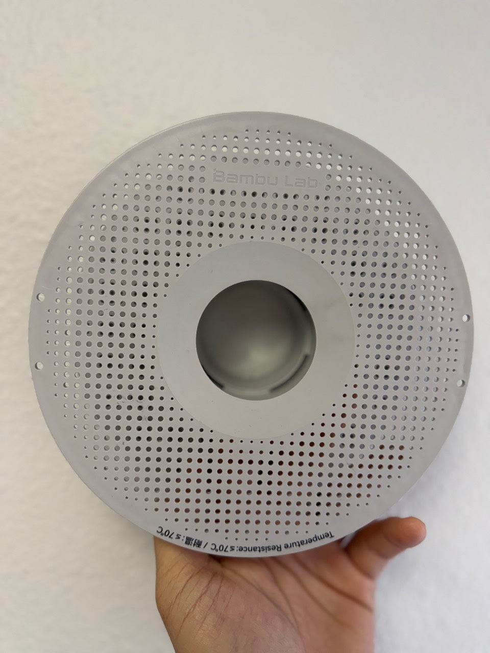 Used official Bambu Lab reusable spool front view